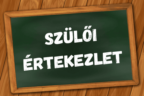 „O.” szülői értekezlet (2025.05.28.)